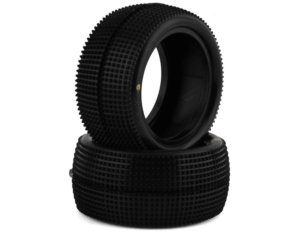 1/10 Fast Forward 4W Buggy Front Tire (Soft/Carpet/Yellow) - No Inserts